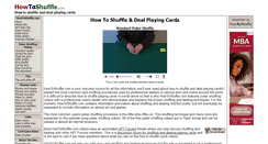 Desktop Screenshot of howtoshuffle.com